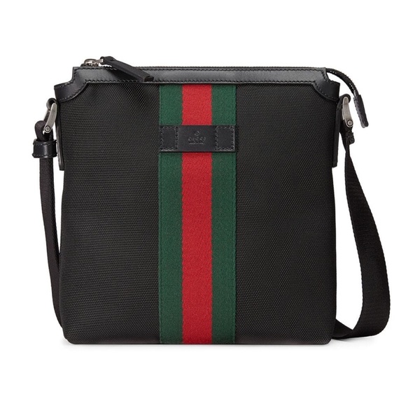 gucci red messenger bolsa